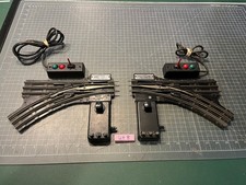 Lionel Train No. O22 Left & Right Hand Remote Switch Tracks w/Controllers LOT B