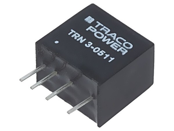 Trn 3-0511 Wandler: Dc/Dc 3W Ueing: 4,5-13,2VDC Uausg: 5VDC Iausg: 600Ma Traco P-image