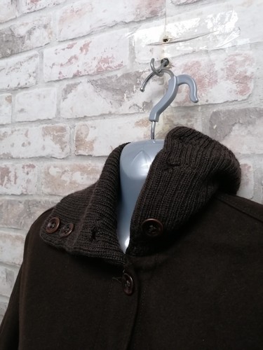 TED BAKER WOOL CAPE Jacke - Größe 2 UK10 - Braun - Top Zustand - Damen - Bild 5 von 19