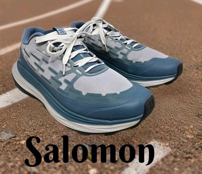 Salomon Ultra Glide Running Shoeswomens Sz 9.5Bluestone Pearl Trail Distance