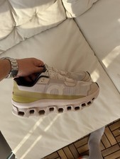 On Cloudmonster Herren Laufschuhe/ Sneaker Beige/Olive - Gr. 46 (NP ~180 €)