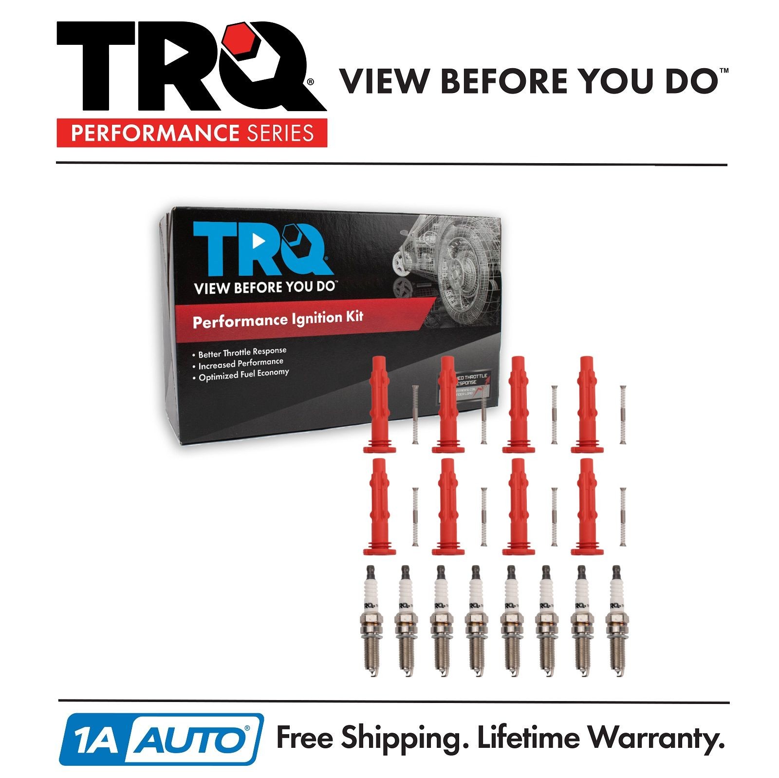 TRQ Performance Ignition Kit Red For 07-15 Mercedes-Benz