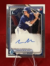 2024 Bowman Sam Shaw Chrome Auto 1st #CPA-SS Blue Jays