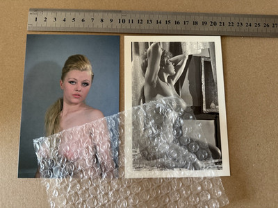 2x Vicky Kennedy / Margaret Nolan Post Card Nostalgia 60s Harrison Marks Model