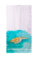 Betsy Drake Brown Sea Turtle Beach Towel