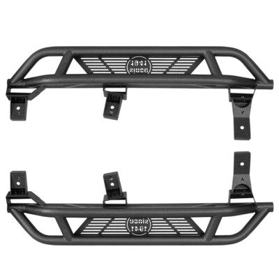 2Pcs Steel Tube Side Steps Wide Drop Running Board for Jeep Wrangler TJ 97-06