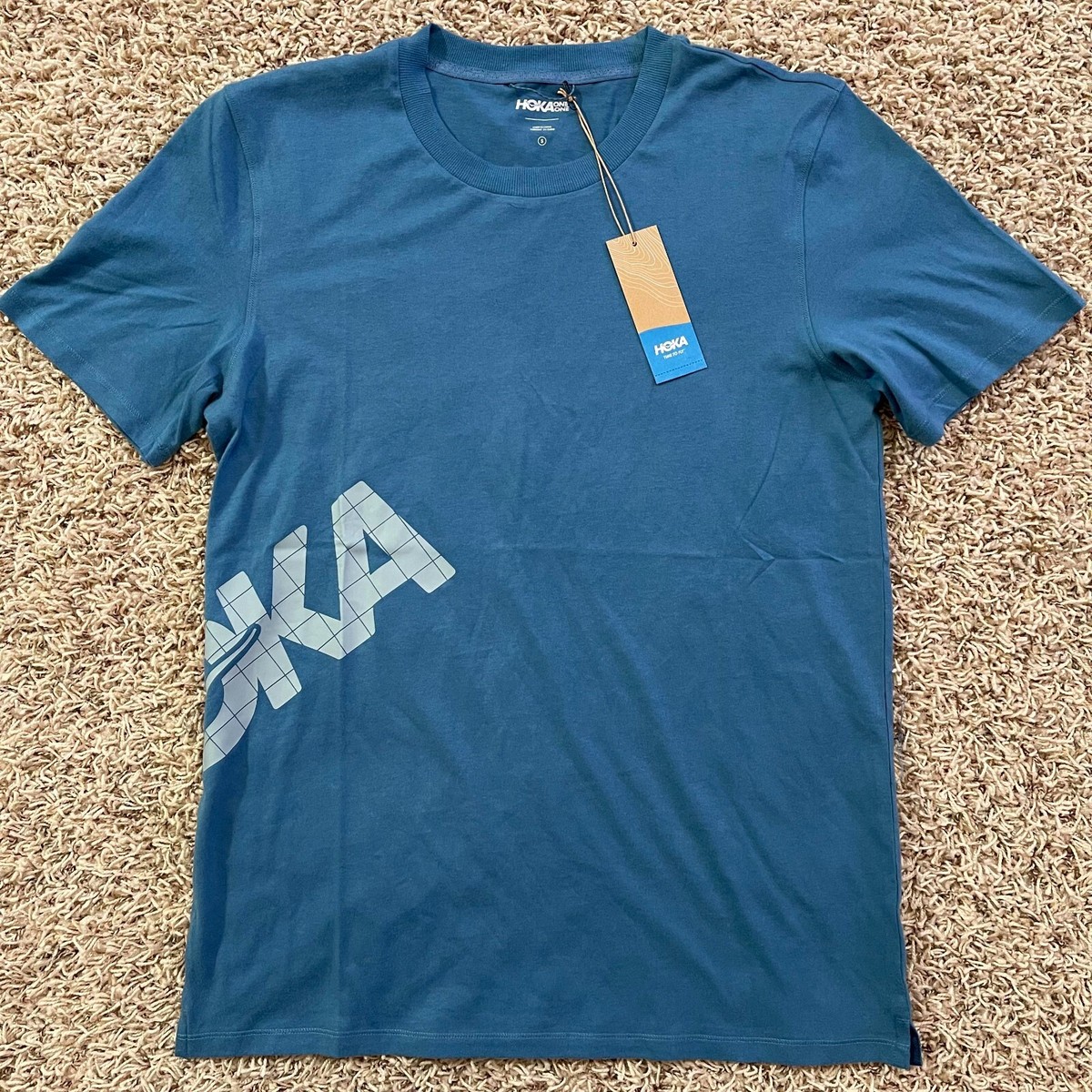 HOKA One One Men's All-Day Soft Short Sleeve Tee T-Shirt Blue