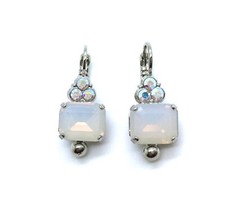 Earrings By Mariana Woman Adorable White Opal and AB Swarovski Crystals