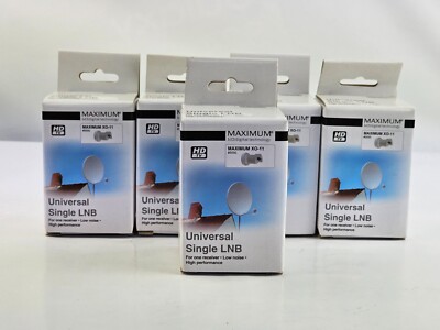 5x Maximum XO-11 Single LNB 0,1 dB   Full HD 1080p TV 4K UHD-tauglich, Neu OVP