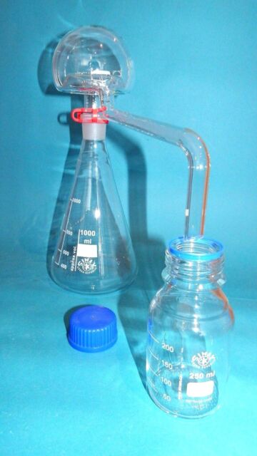 Destillierapparat mit Erlenmeyerkolben 2000 ml NS 45/40