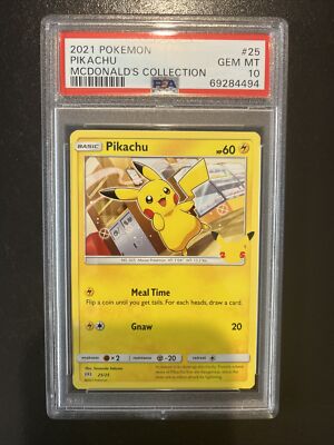 2025 ピカチュウ McDonald's psa10 プロモ PSA 10 Pikachu 020/M-P McDonald's Happy Set Promo 2025