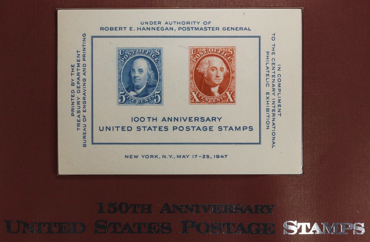 1847- 1997 150th Anniversary US Postage Coin & Stamps Set