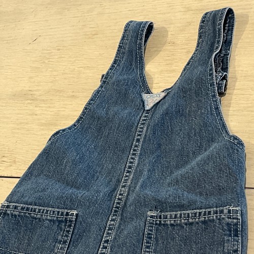 Vintage 1980s Guess Paris 2 tone Denim Blue Jean Overalls Youth 5 - Picture 19 of 21