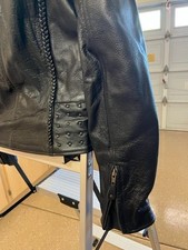 Women's Heavy Leather Motorcycle Jacket Size Xxl By Element