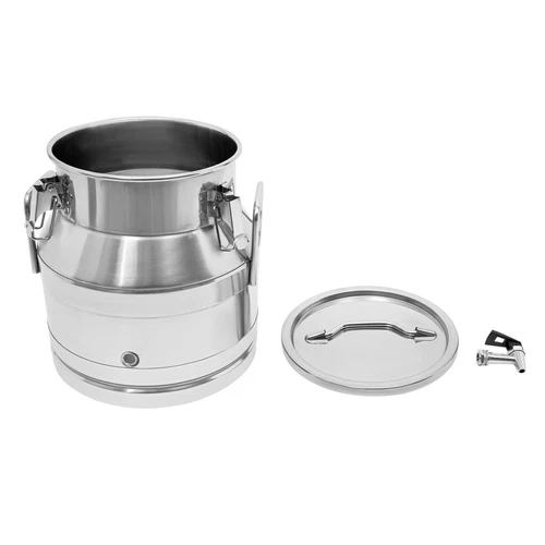 5.28 Gal 201 Stainless Steel Milk Jug With A Faucet Sealed Bucket Milk Can�� - Picture 5 of 6