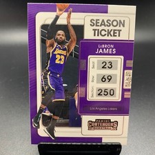 2021-22 Panini Contenders Basketball #62 LeBron James Los Angeles Lakers