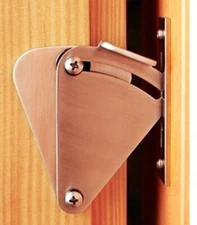 1Pack CCJH Steel Door Latch Door Lock for Sliding Barn Wooden Door Silver