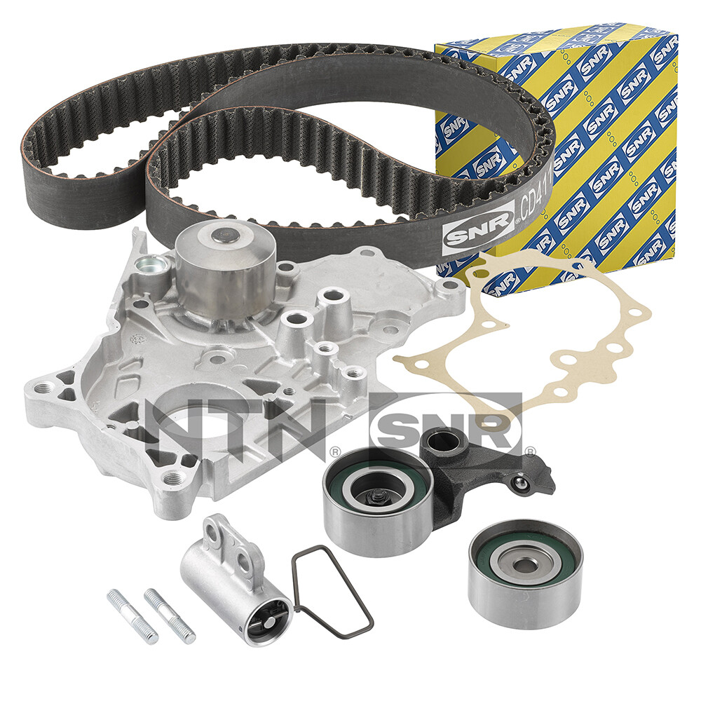 Kit distribution avec pompe à eau SNR KDP469.221 courroie synchrone et galet tendeur