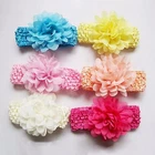 Hairband elastic with flower Poeni hair accessories headband chiffon children hairband