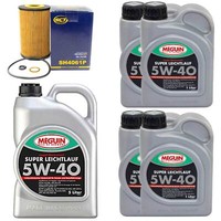 MotoröL Set Sae 5W-40 Vollsynth Meguin 9 Liter + ÖLfilter FüR Nissan Interstar