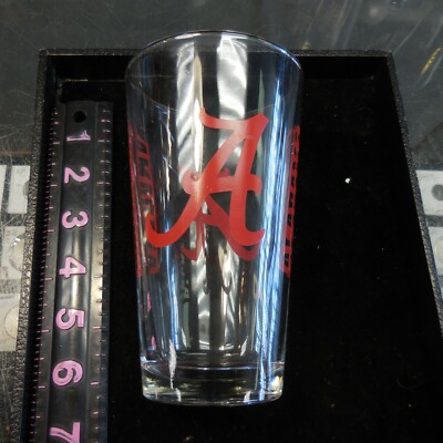 alabama crimson tide glassware