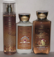 Bath Body Works JOLLY GINGERBREAD VILLAGE Fragrance Mist Shower Gel Lotion