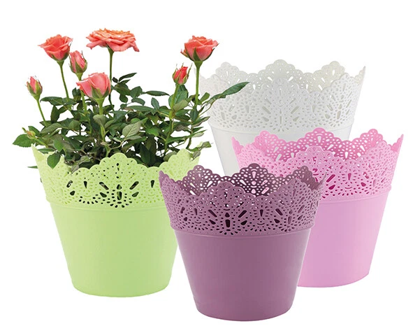 CENTI Blumen Übertopf Schminkzubehörbecher Stiftehalter PARIS d=12cm H=11,5cm WEISS