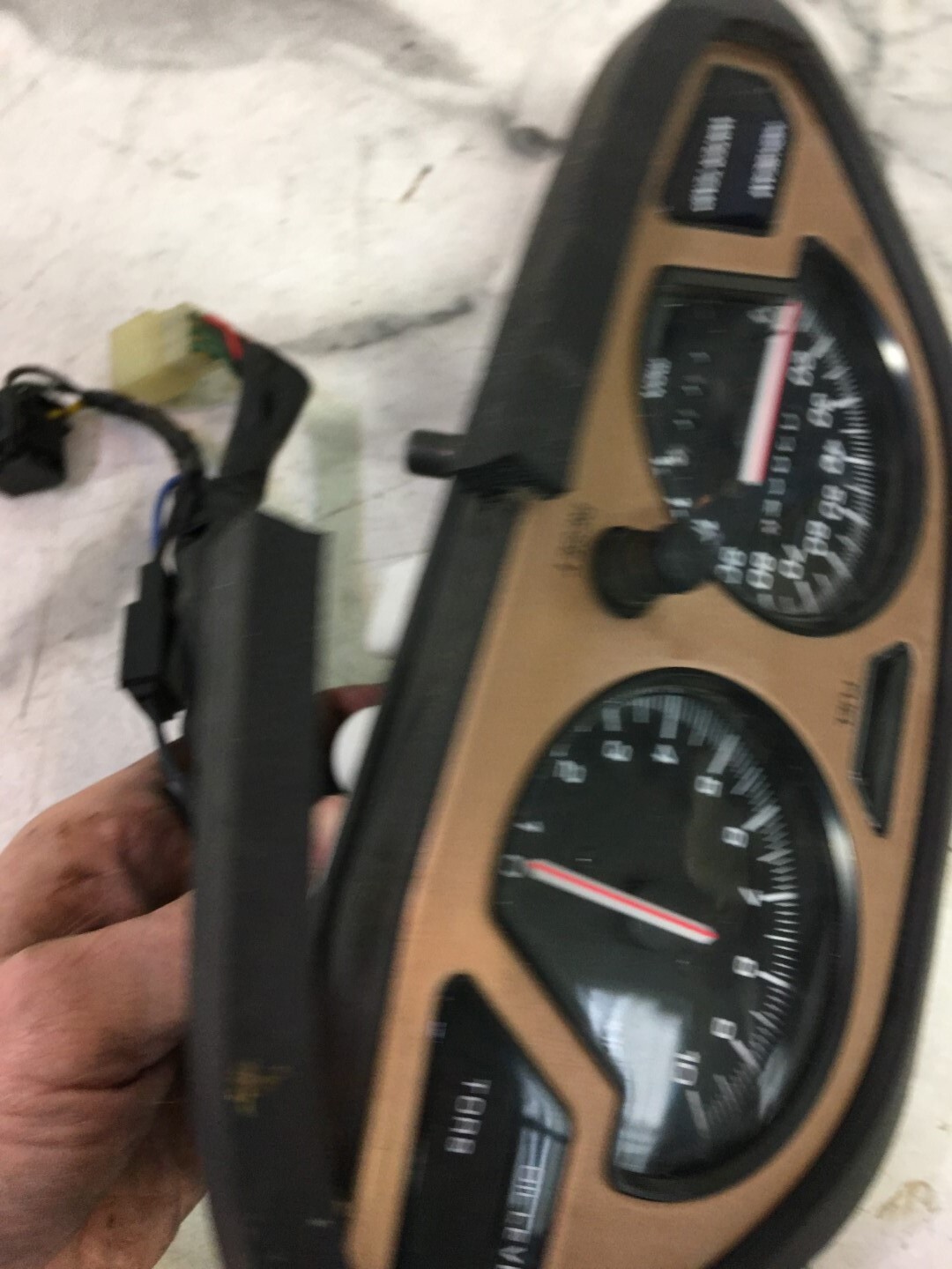96 Yamaha VMax 600 DX Snowmobile gauges speedometer tachometer dash