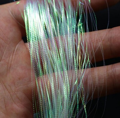 2 packs Glow flash strands fly fishing baitfish decorative tying material
