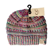 C.C Kids Exclusives Knitted Beanie Hat For Kids Multi