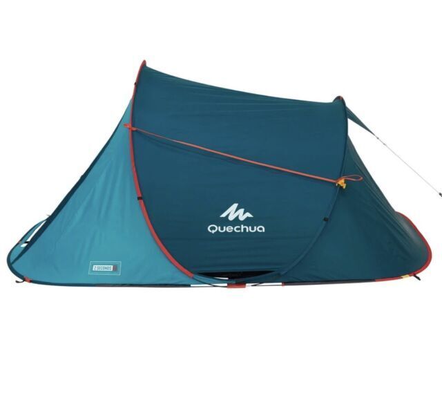 Verhuizer Huiswerk maken adverteren Quechua 3 People Pop up Tent - Blue for sale online | eBay