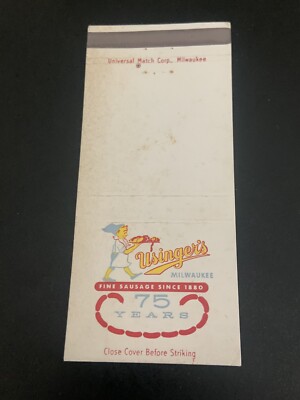 Vintage Wisconsin Matchbook  Usinger s Fine Sausage - Since 1880  Milwaukee