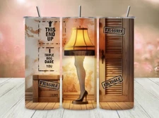 Custom 20oz Stainless Steel Skinny Tumbler~Leg Lamp~A Christmas Story~Humor~Gift