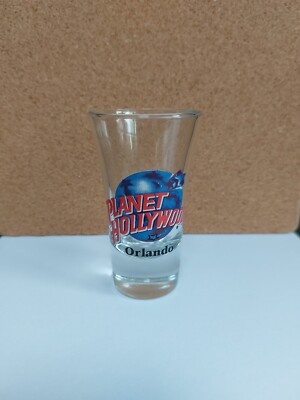 Planet Hollywood Orlando Schnapsglas sehr guter Zustand Planet Holly Holz Gläser USA