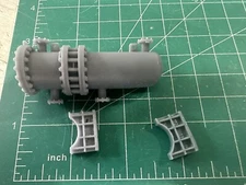 Ho Scale Flat Car Load Heat Exchanger Scale 18ft