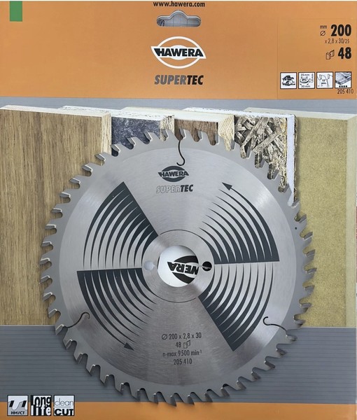 Hawera KreissäGeblatt 200 X 2,8 X 30 / 25 Mm 48 Z Supertec Optiline Wood-image