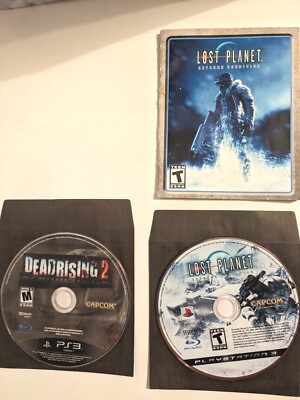 Lot Of 2 PS3 DISC ONLY Games Lost Planet Extreme Condition & Deadrising 2 Tested