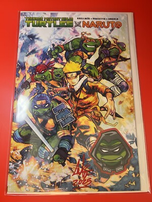 TMNT X NARUTO #1 CVR-Z CAMRON JOHNSON EXC VARIANT  COA Sig & Remark By A.APODACA