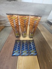 3PK Supre Domination Sport Power Maximizer Tanning Lotion FREE Bronzer Packets