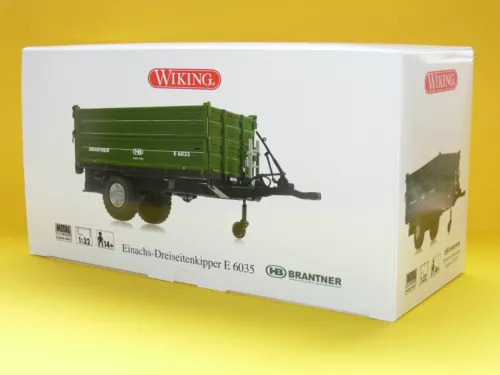 Wiking - Brantner Einachs-Dreiseitenkipper E 6035 - 1/32 - Nr. 077348 - Neu&Ovp