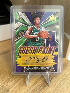 MarJon Beauchamp 2022-23 Court Kings  Fresh Paint Rookie Auto RC /199 Bucks