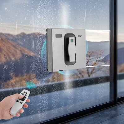 #ad Cleaner Robot Automatic Window Vacuum Cleaner w Manual Auto Water Spray Remote $165.64