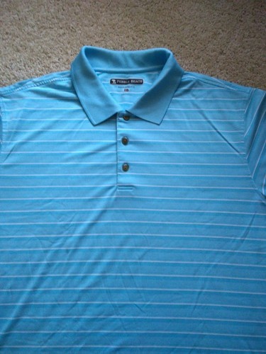 PEBLE BEACH Performance Blue Shirt Size XL (300) - Picture 2 of 12