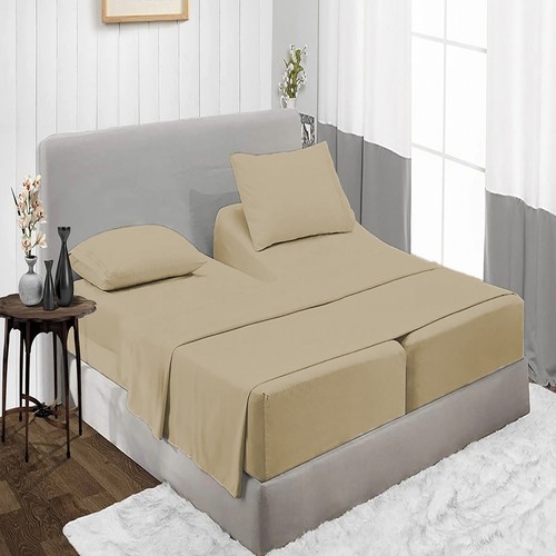 Coziest Egyptian Cotton 1000TC 5 PCs Split Sheet Set AU Sizes Multi Colors - Picture 143 of 307