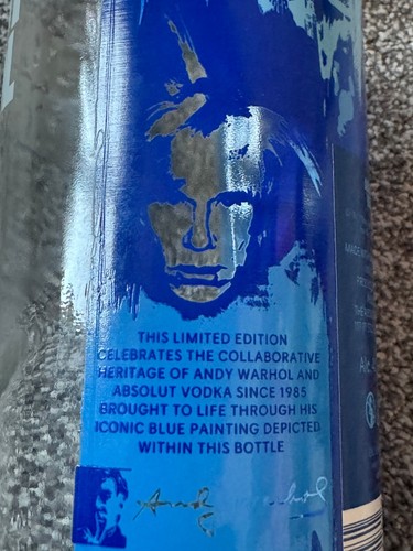 Selten LEER 2024 Limited Edition Absolut Vodka 1L Andy Warhol Travellers Edition - Bild 2 von 24
