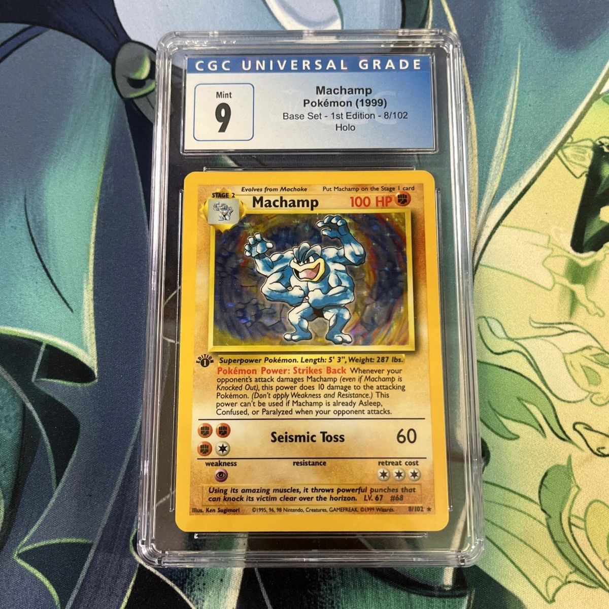 Pokémon TCG Holo Rare Base Set Grade 9 Individual Collectible Card