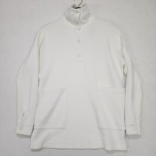 Varley Meredith Longline Women's XS Egret White Long Sleeve Pullover Sweatshirt