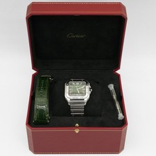 Cartier Santos de Cartier Large Green Dial Steel Watch WSSA0062 BP 2024 9