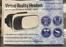 NEW in Box Wireless Gear Plastic Virtual Reality Headset - White