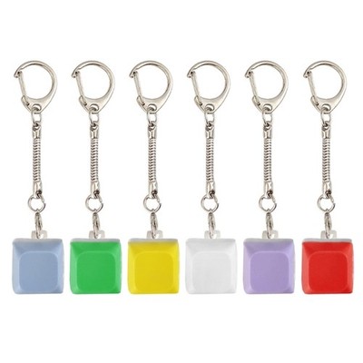 1PC 1Key LED Light Keyboards Clicks Toy Keycap Tester For Stress Relief Keychain